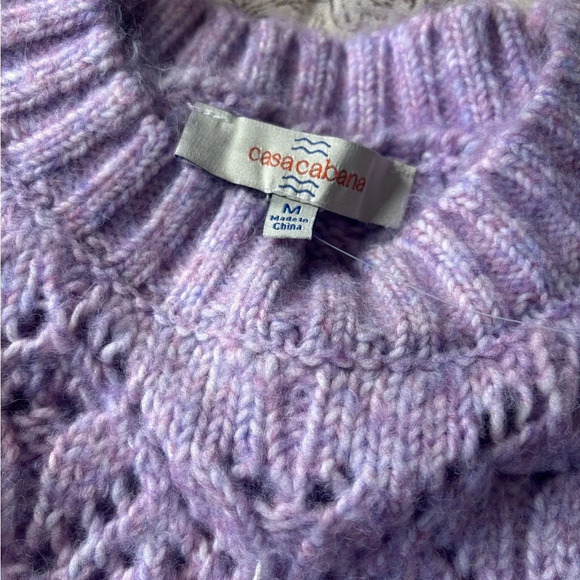 Casa Cabana Lavender Knit Sweater - Picture 3 of 10